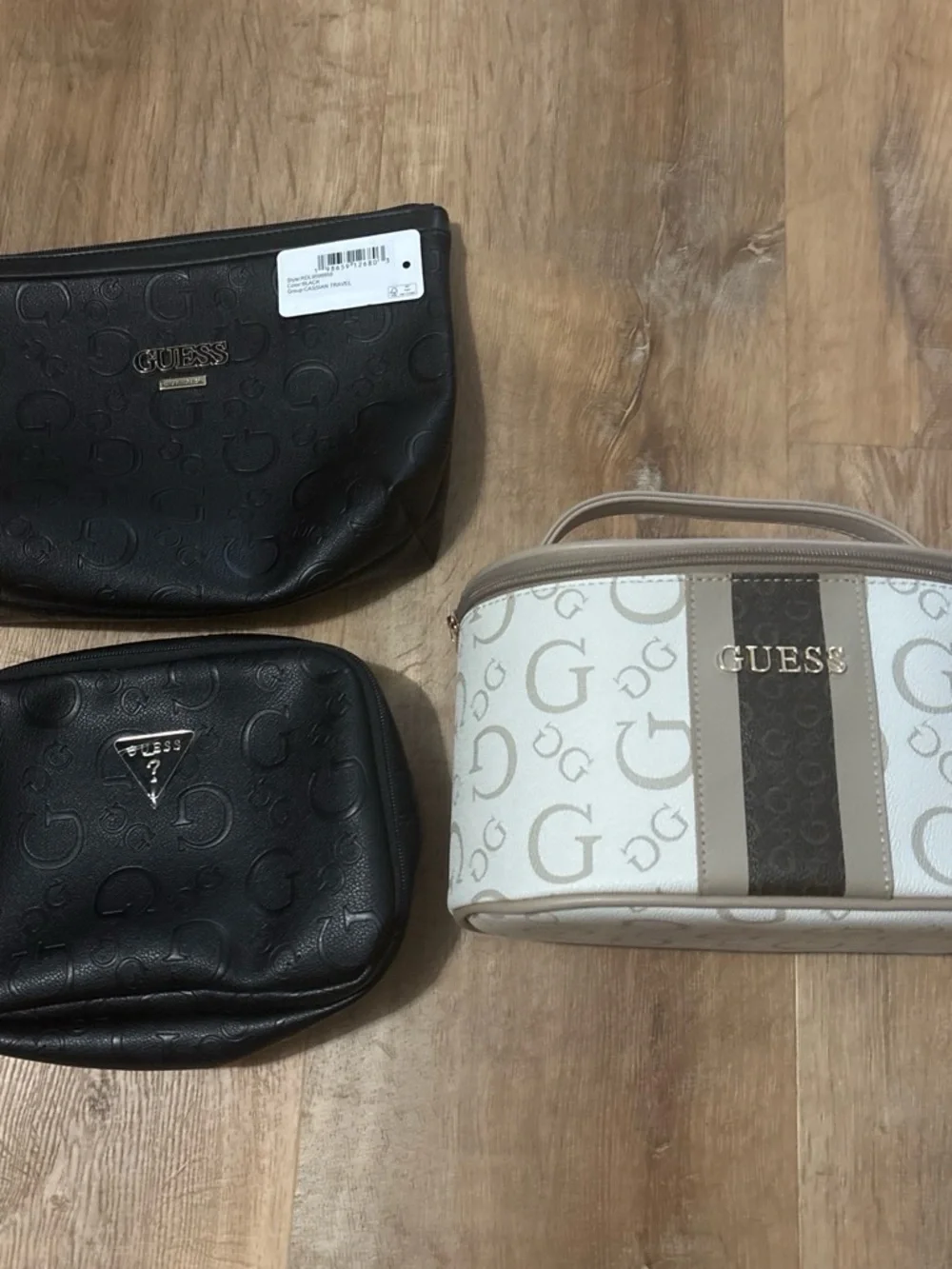 GUESS Makeup Bags and Cosmetic Train Case NWOT